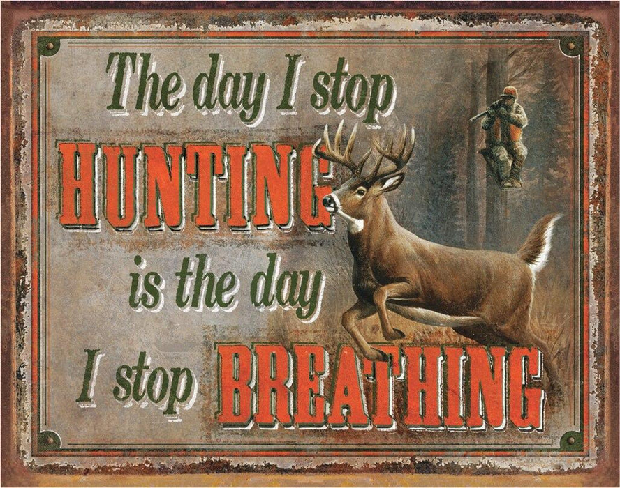 Hunting, Fishing & Camping Tin Sign